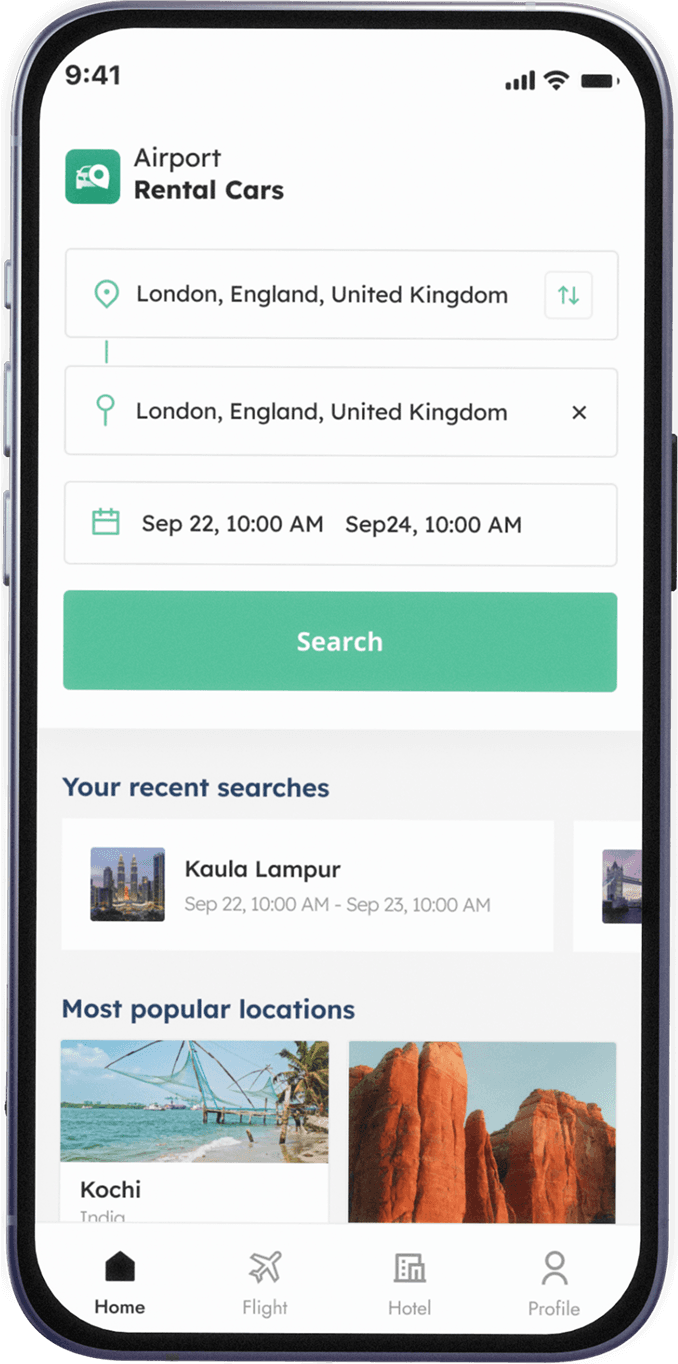 HotelsGrab App UI